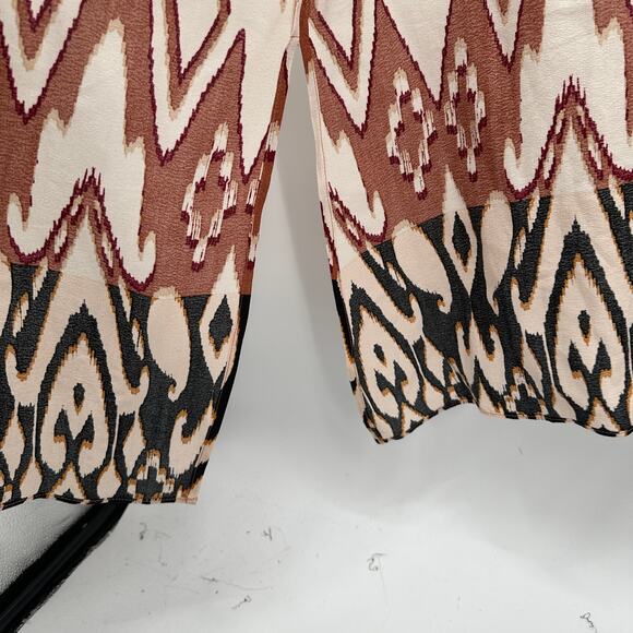 EVEREVE NWT Brown Orange Mila Maxi Wrap Kimono Cover Up Top // M/L - Picture 9 of 15